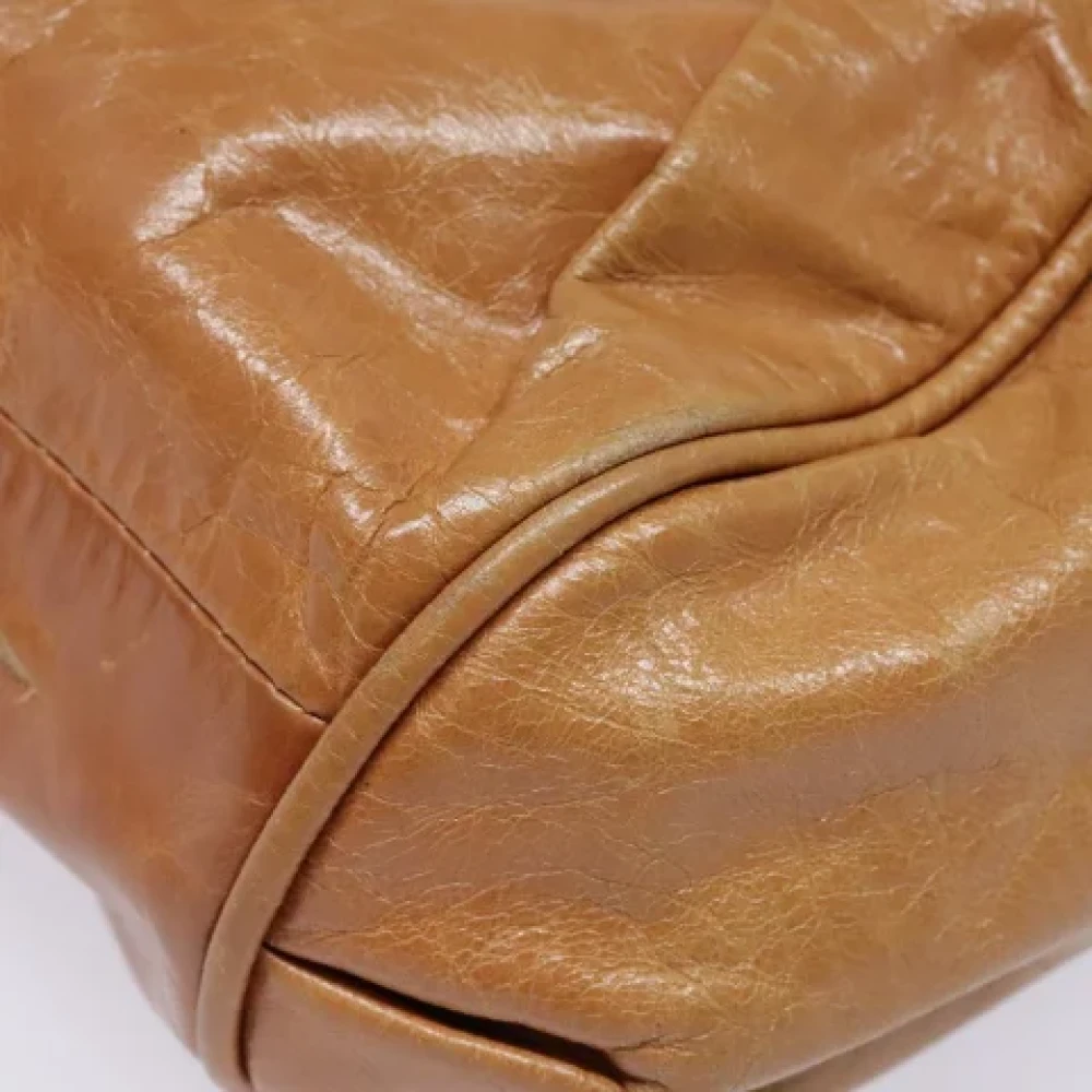 Chloé Pre-owned Leather handbags Brown Dames