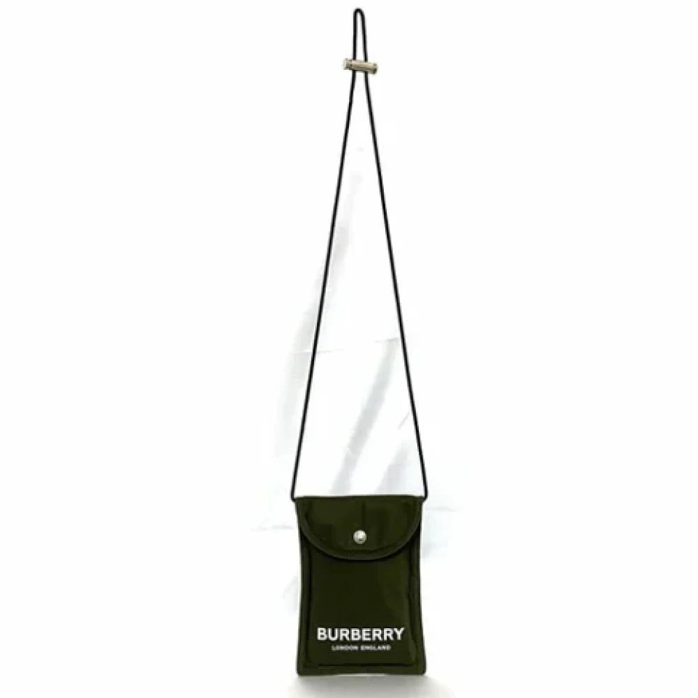 Burberry Vintage Pre-owned Fabric crossbody-bags Green Dames