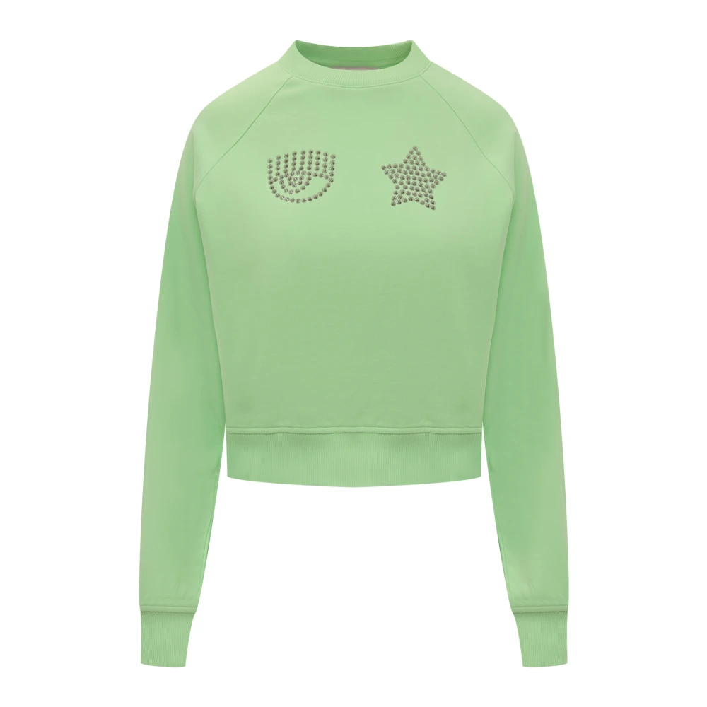 Chiara Ferragni Collection EYE Star Sweatshirt Green Dames