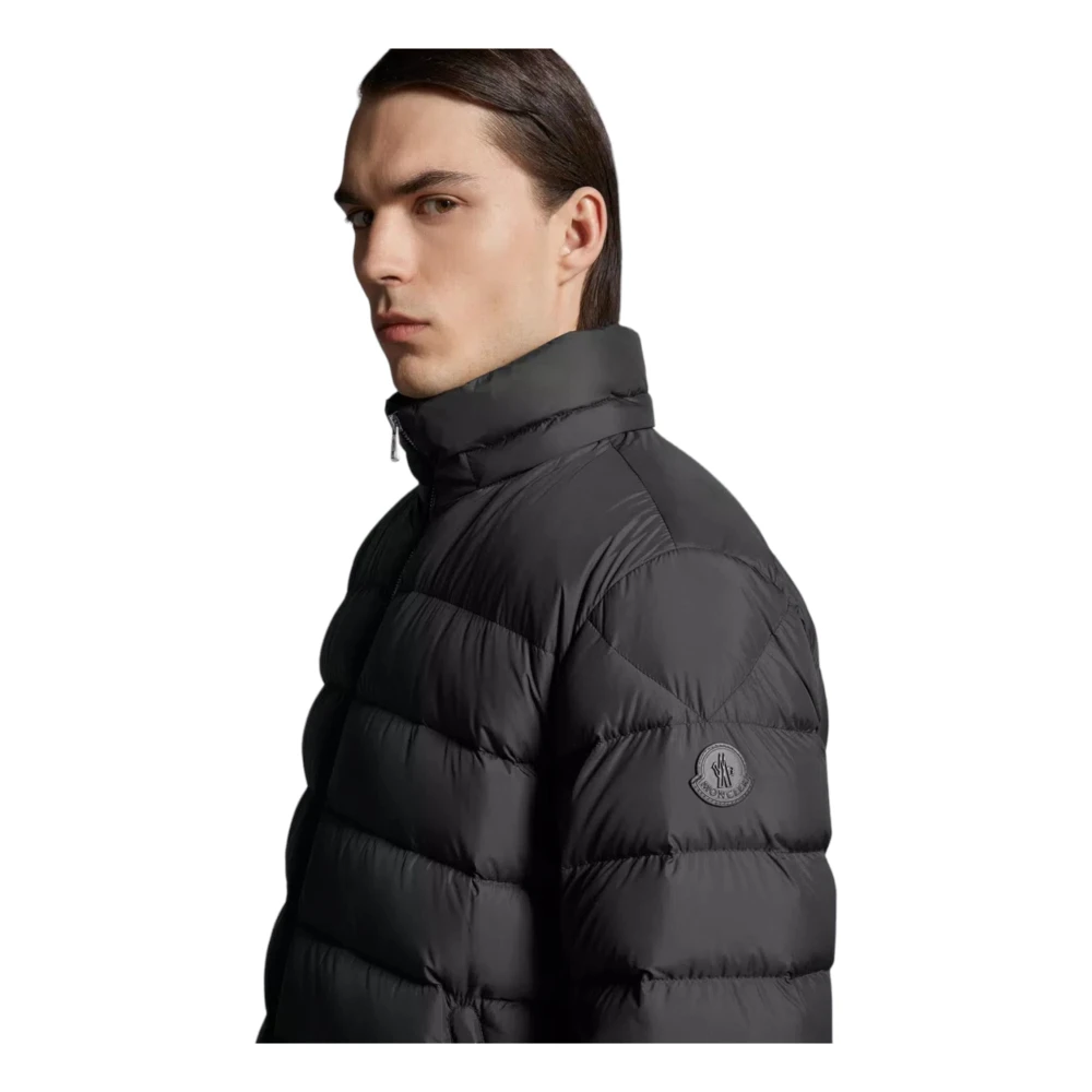 Moncler Korte Donsjas met Afneembare Capuchon Black Heren