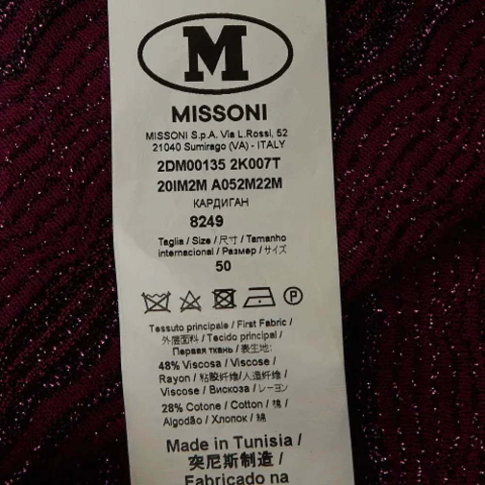 Missoni Pre-owned Fabric dresses Purple Dames