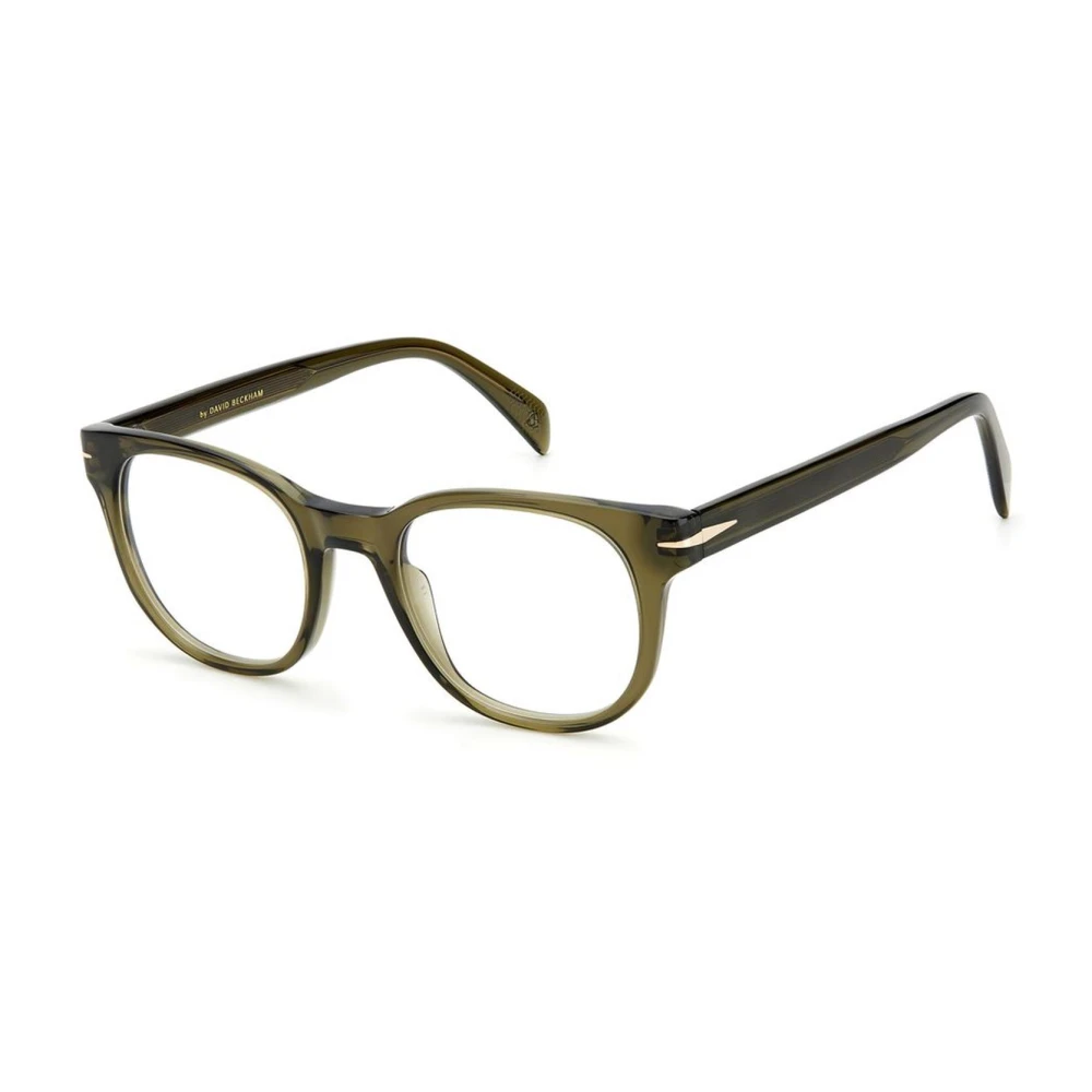 Eyewear by David Beckham Olijf Acetaat Heren Montuur met Wijzerplaat Green Heren