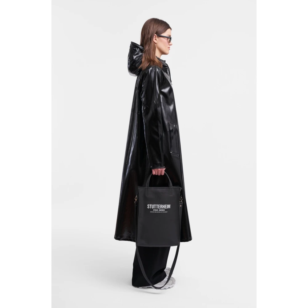 Stutterheim Print Opal Knielange Regenjas Black Dames