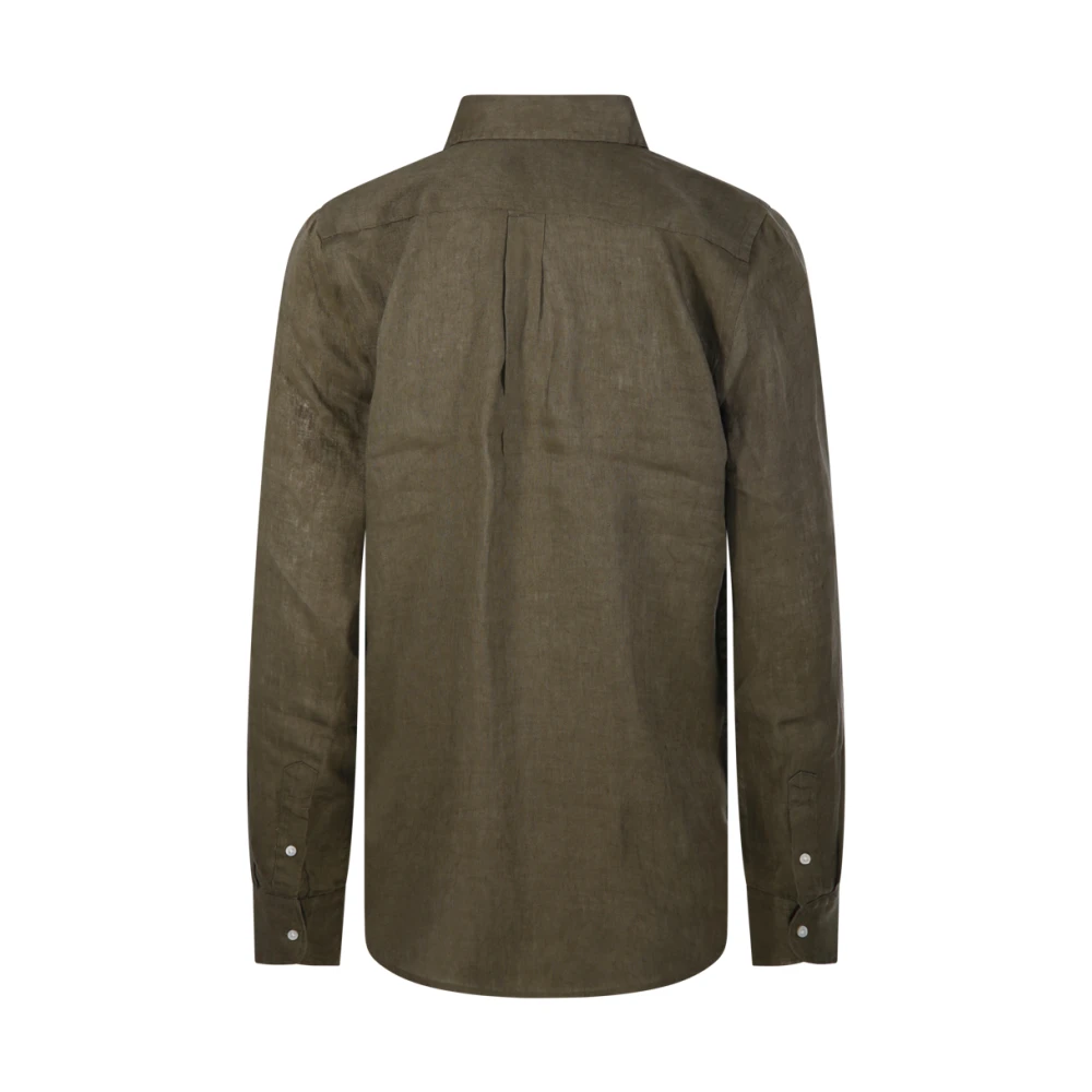 Ralph Lauren Langemouw Knopen Voor Shirt Green Dames