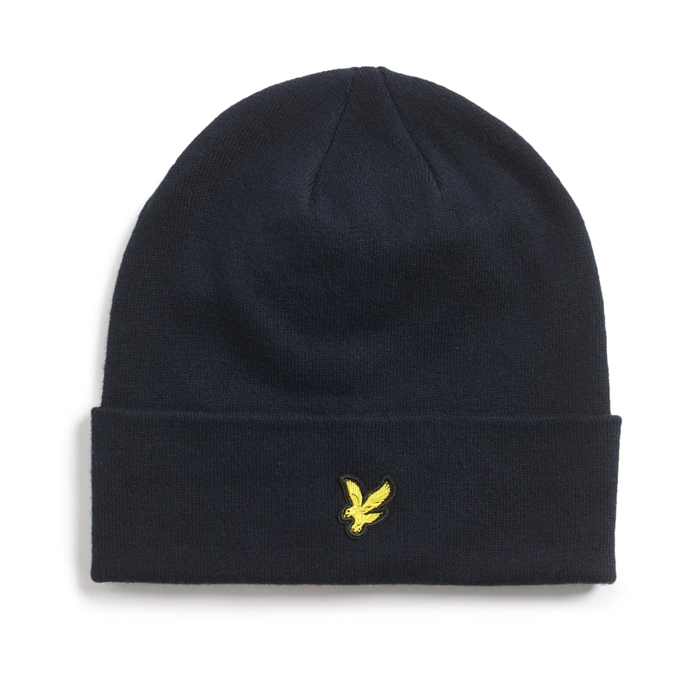 Lyle & Scott Herren Blau Merinowolle Mütze - Bild 8
