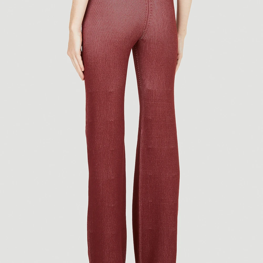 Dion Lee Gebreide Broek met Uitsparingen Red Dames