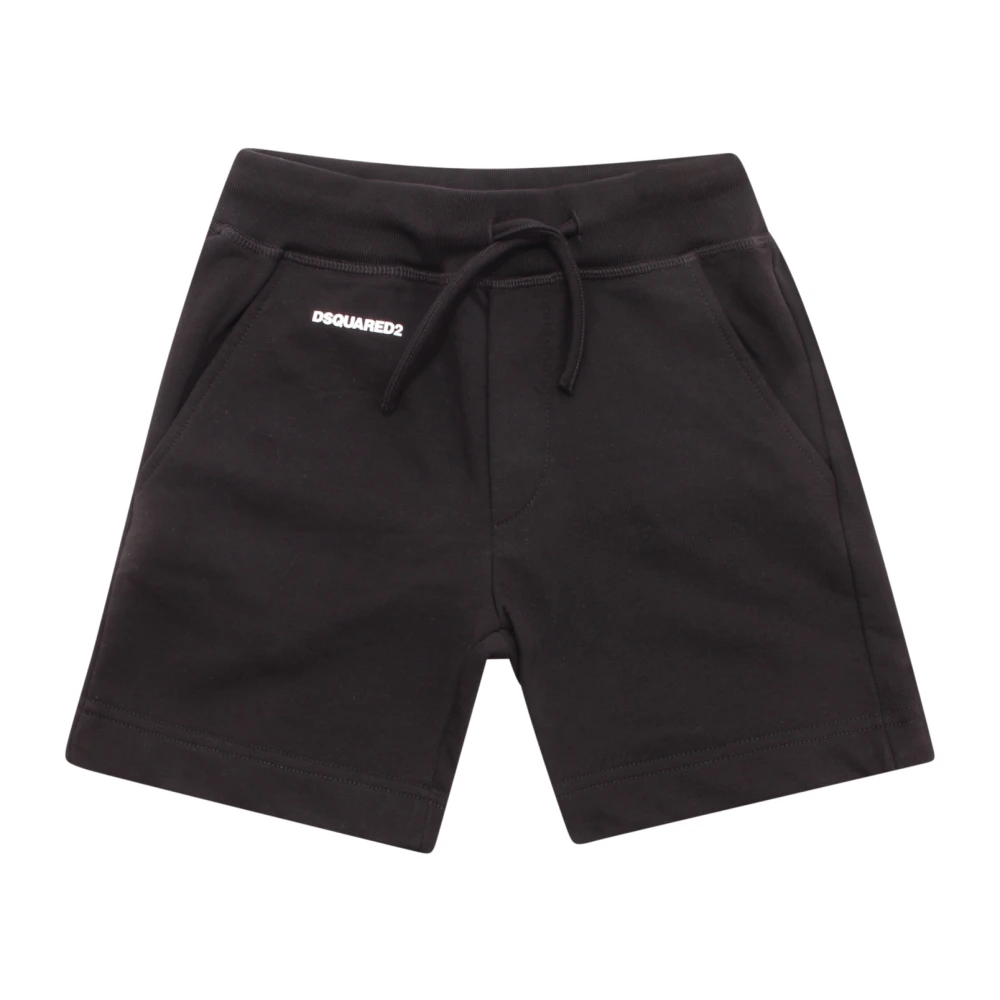Dsquared2 Boys Black Tuta 2 Shorts - Shorts - 8 Y - Kids