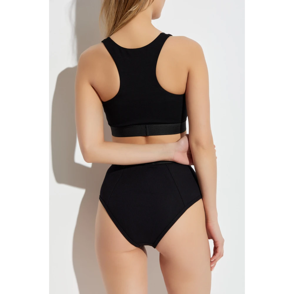 Versace Katoenen slips Black Dames