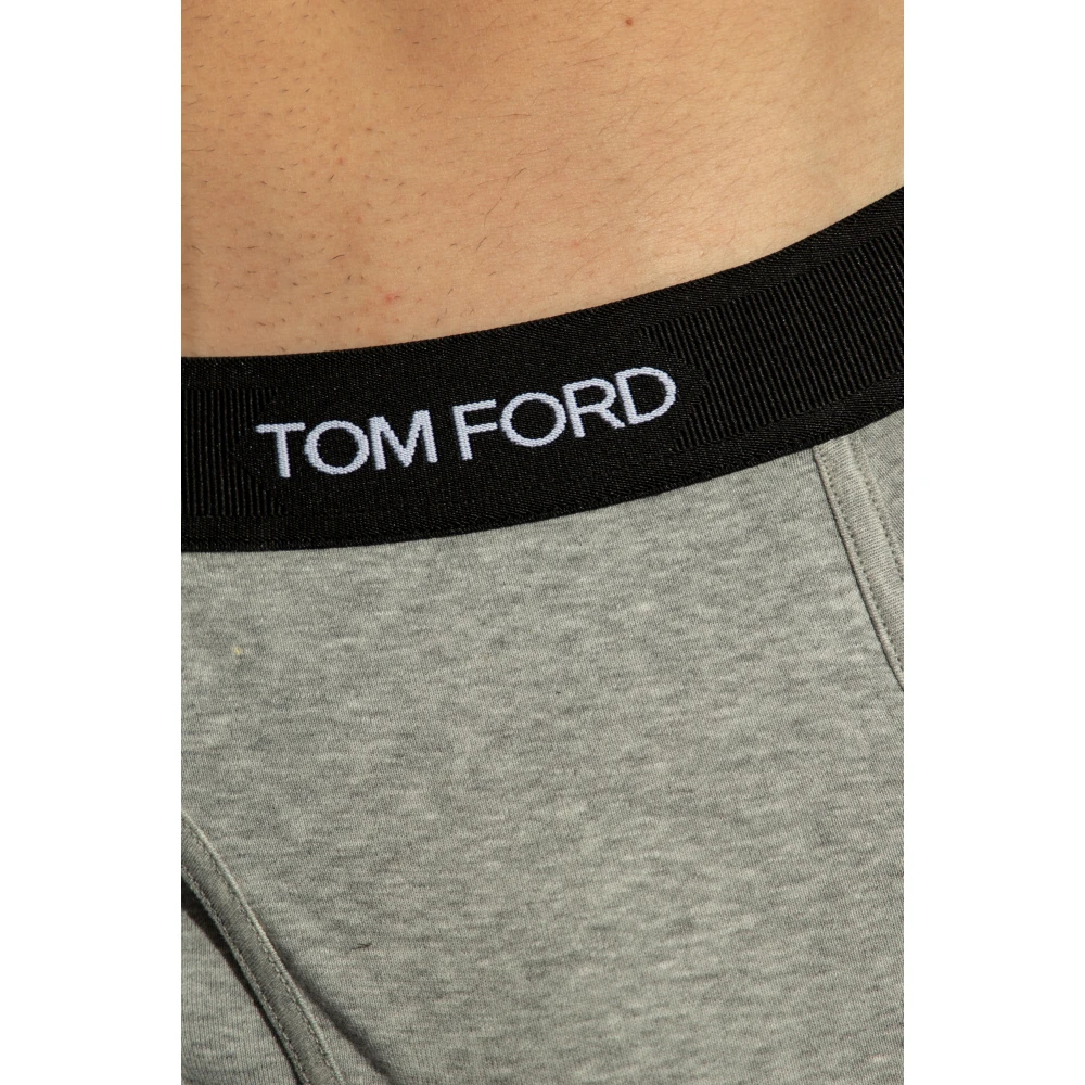 Tom Ford Merkboxers twee-pack Gray Heren