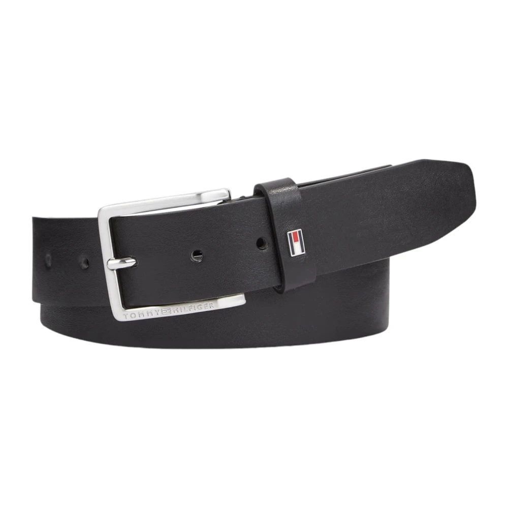 Tommy Hilfiger Herren Schwarz Ledergürtel