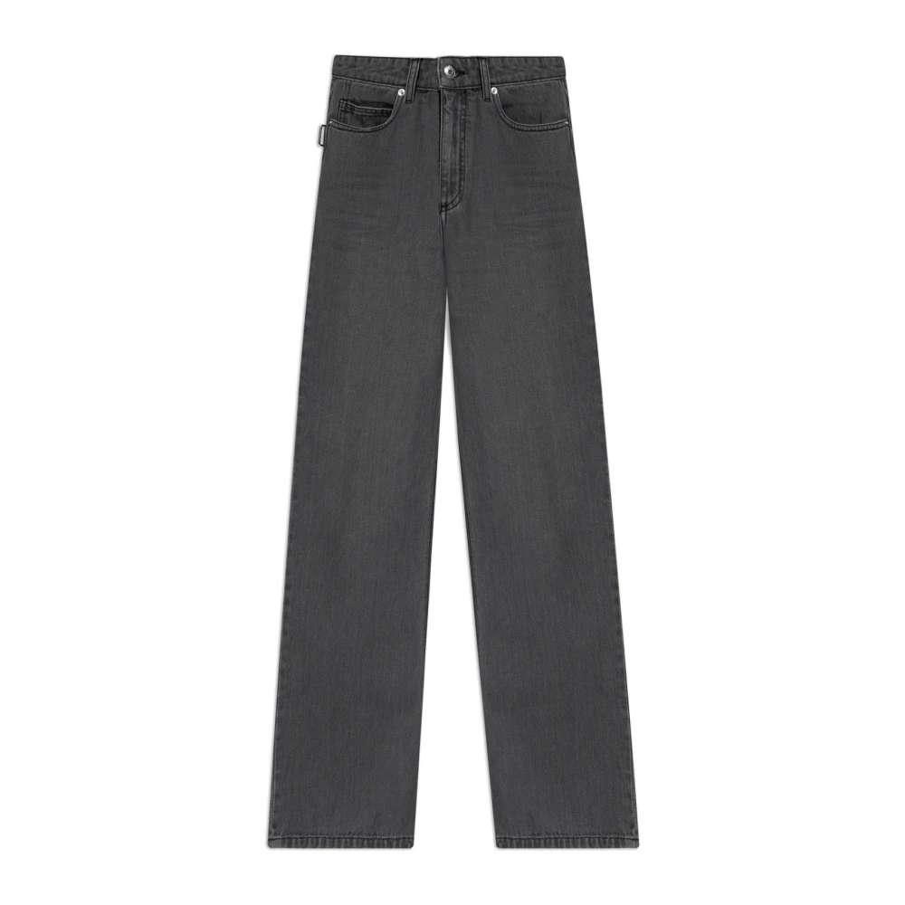 Zadig & Voltaire Hoge taille rechte pijp denim jeans Gray Dames