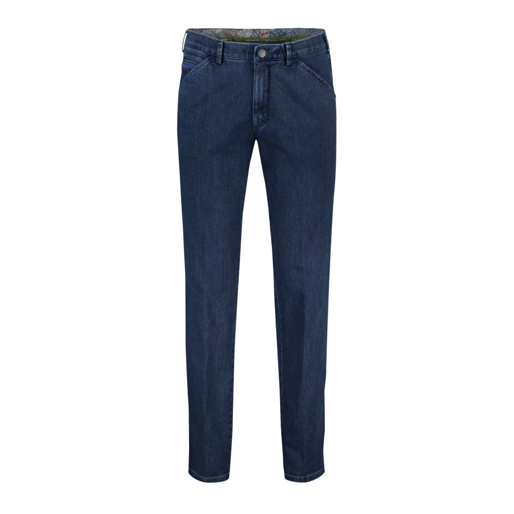 Meyer nette jeans Chicago blauw effen denim katoen