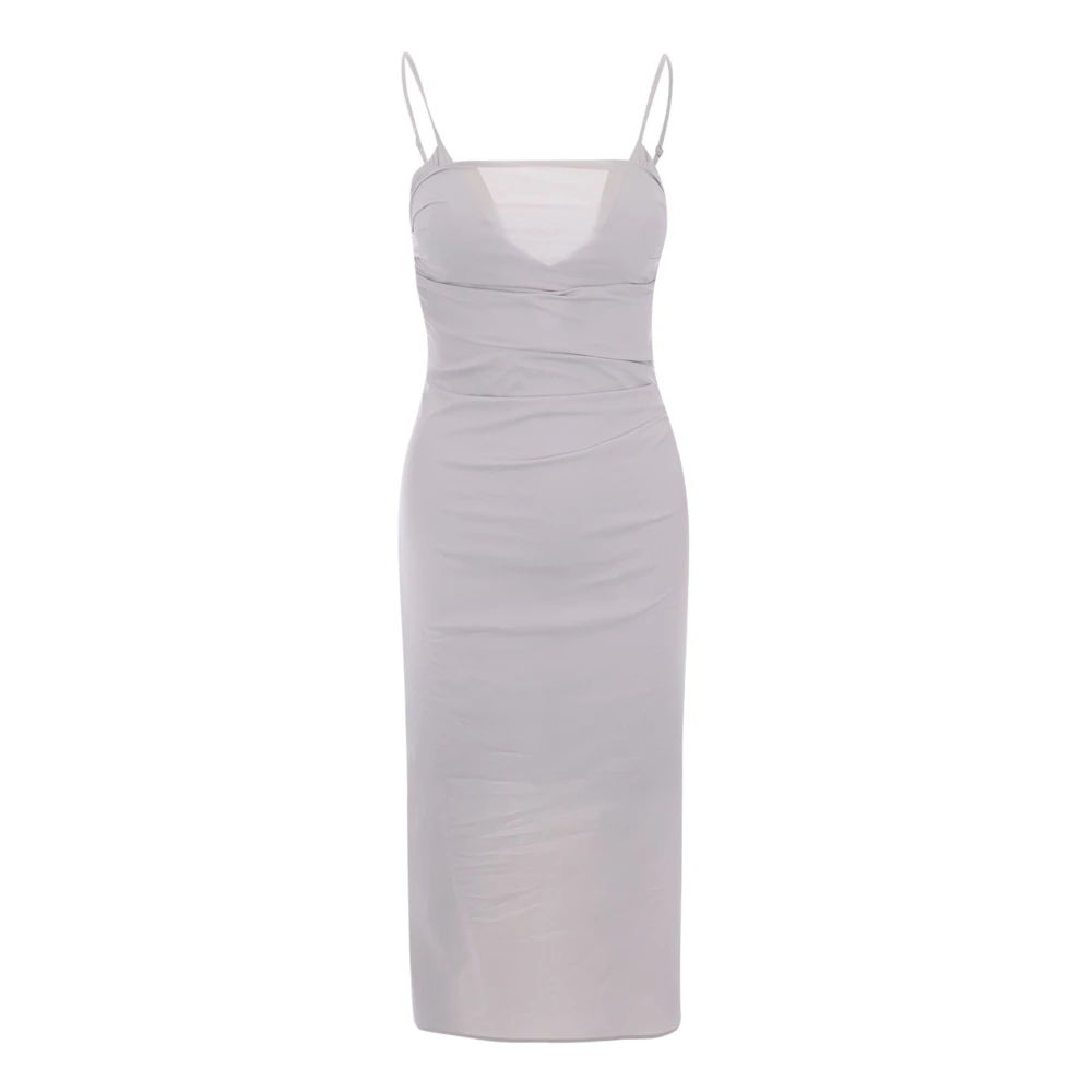 Patrizia Pepe Women's Gray Abito Dress - Midi Dresses - Xs - Dresses