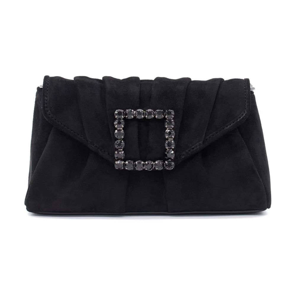 Alma en Pena Vierkante broche schoudertas Black Dames