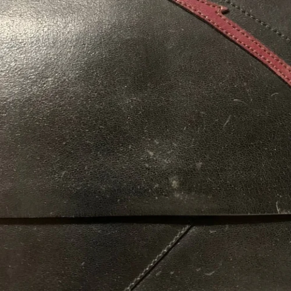 Miu Pre-owned Leather handbags Black Dames