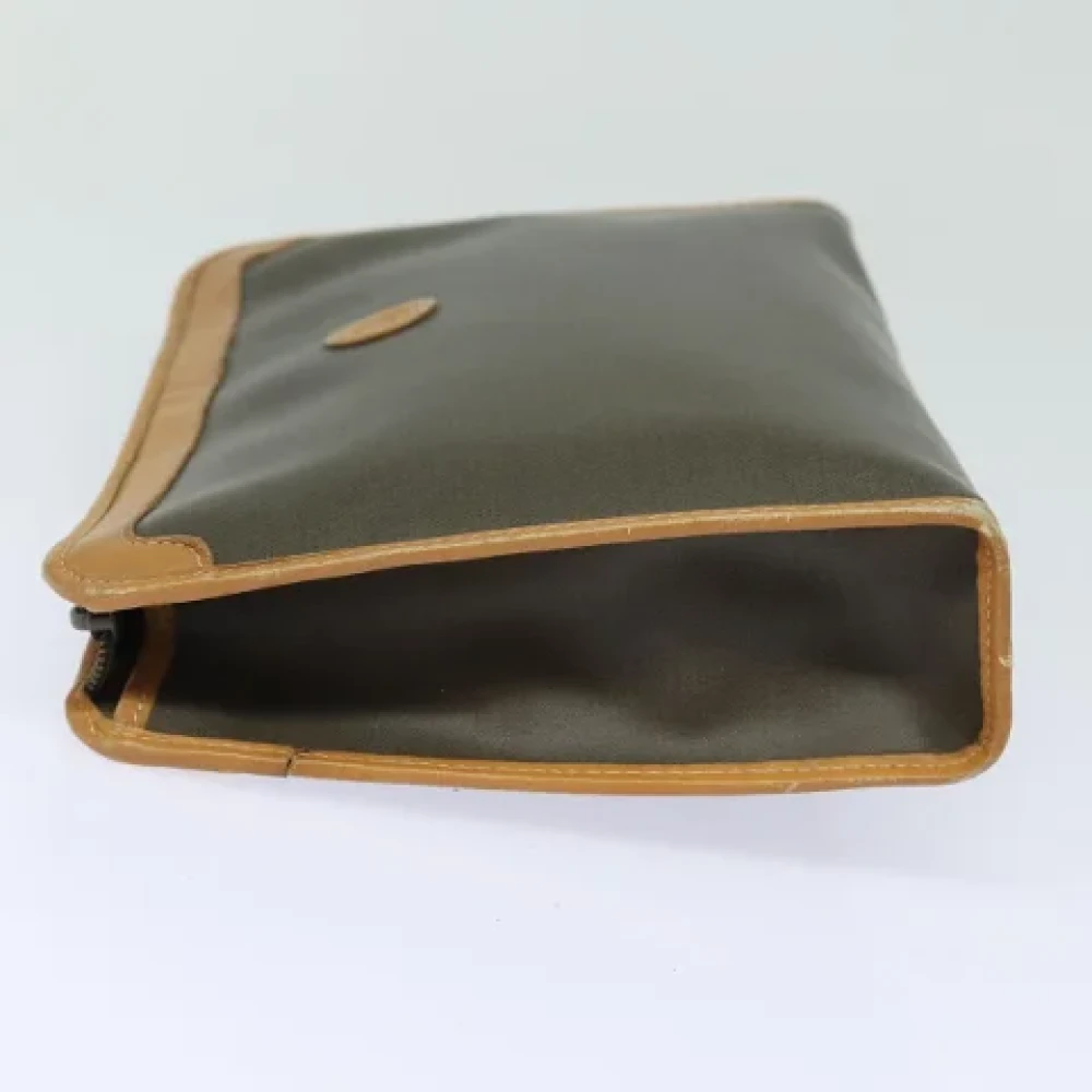 Dior Vintage Pre-owned Leather clutches Brown Dames