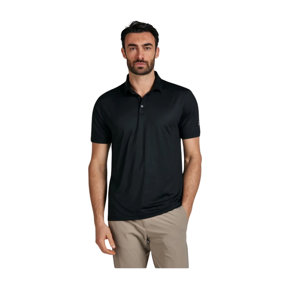 Suns Katoenen Polo Shirt Black Heren