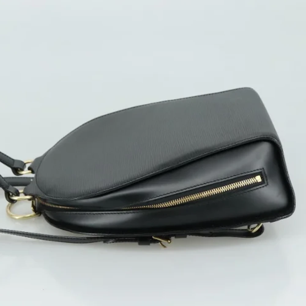 Louis Vuitton Vintage Pre-owned Leather backpacks Black Dames