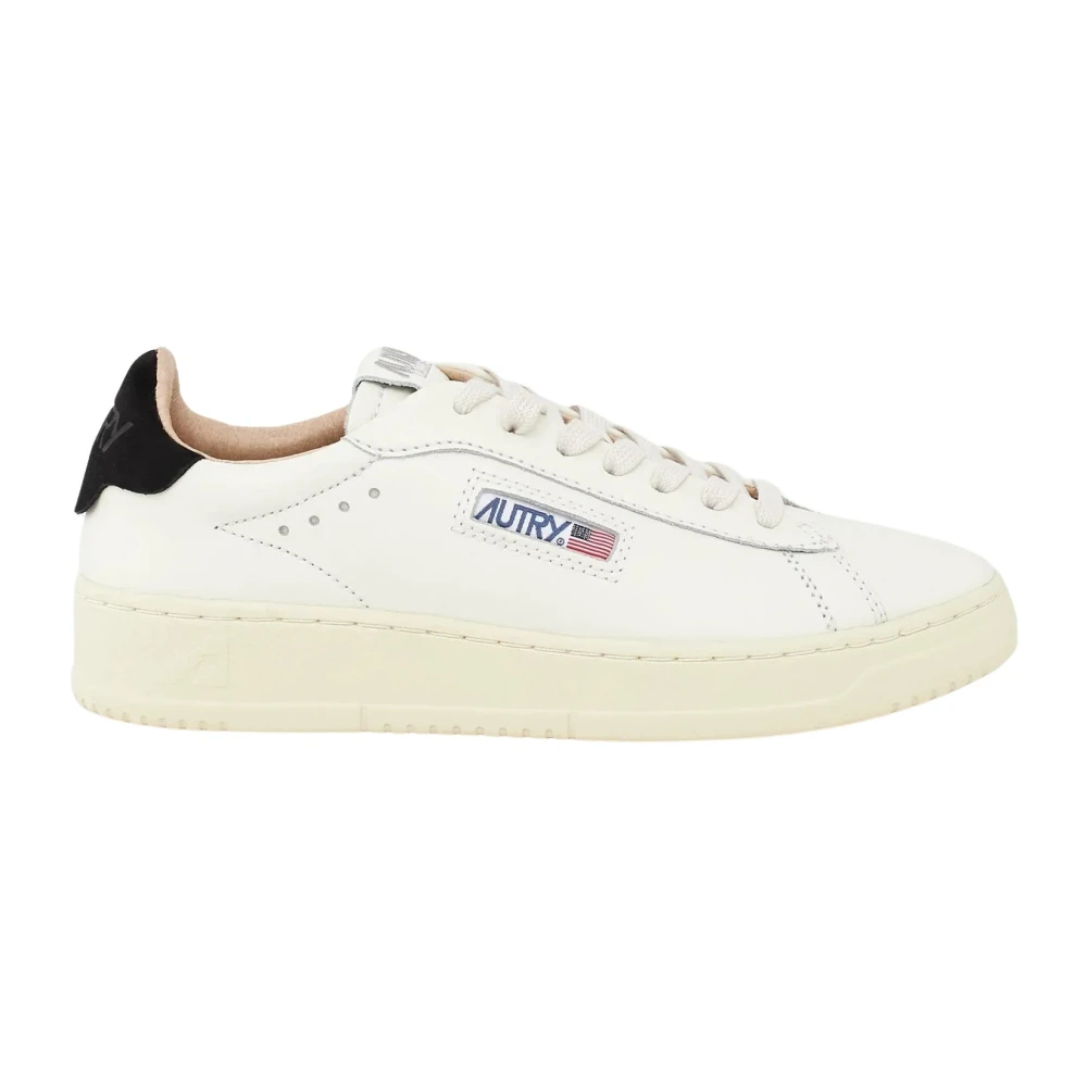 Autry Witte Leren Dallas Sneakers Dames Schoenen