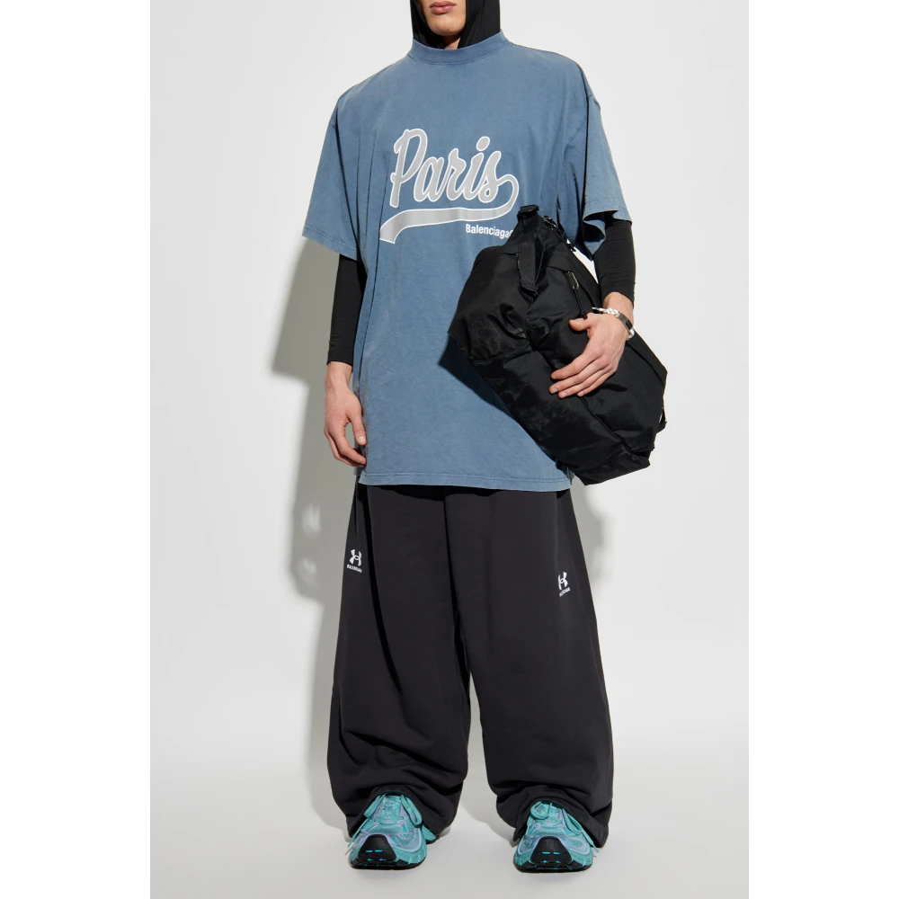 Balenciaga T-shirt met print Blue Heren