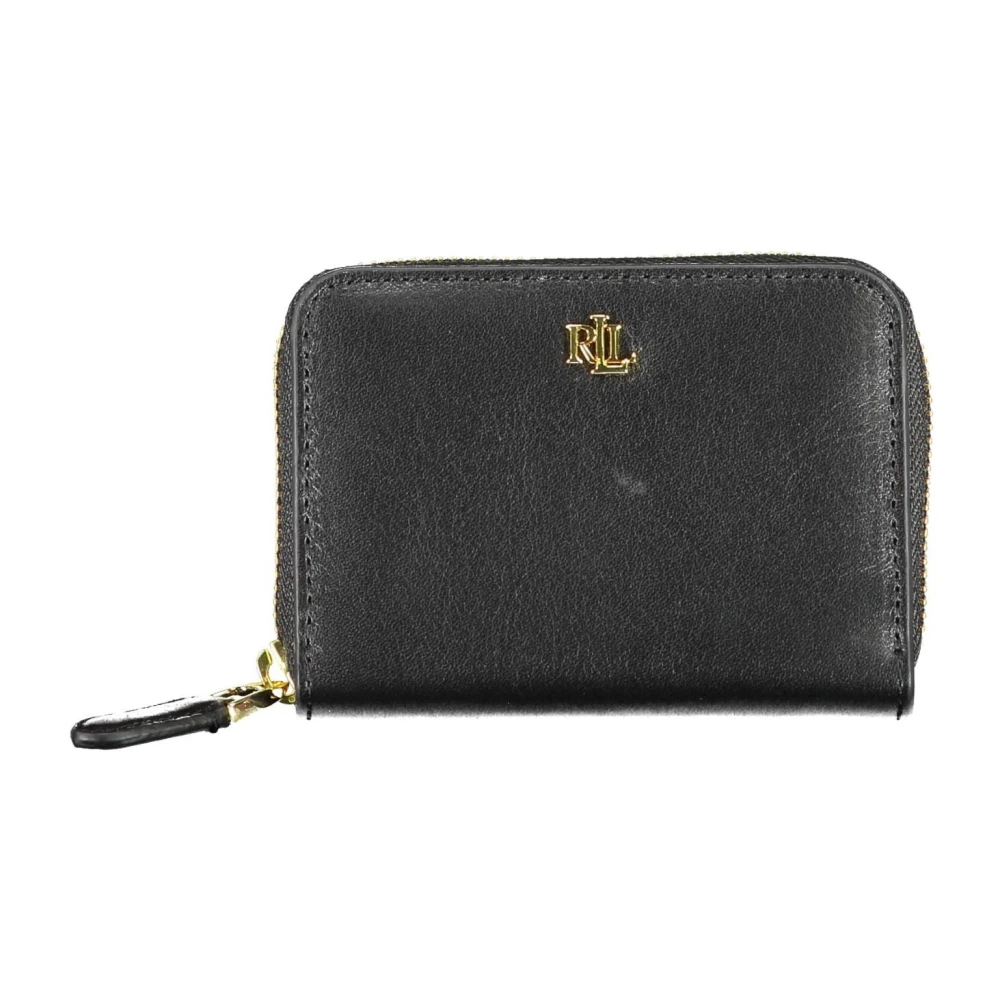 Ralph Lauren Women's Black `S Wallet With Zipper Coin Pocket