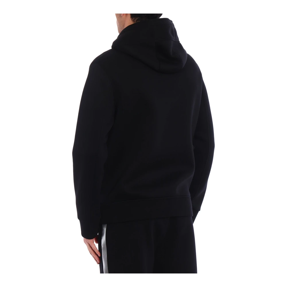 Neil Barrett Logo Hoodie Bliksemprint Black Heren