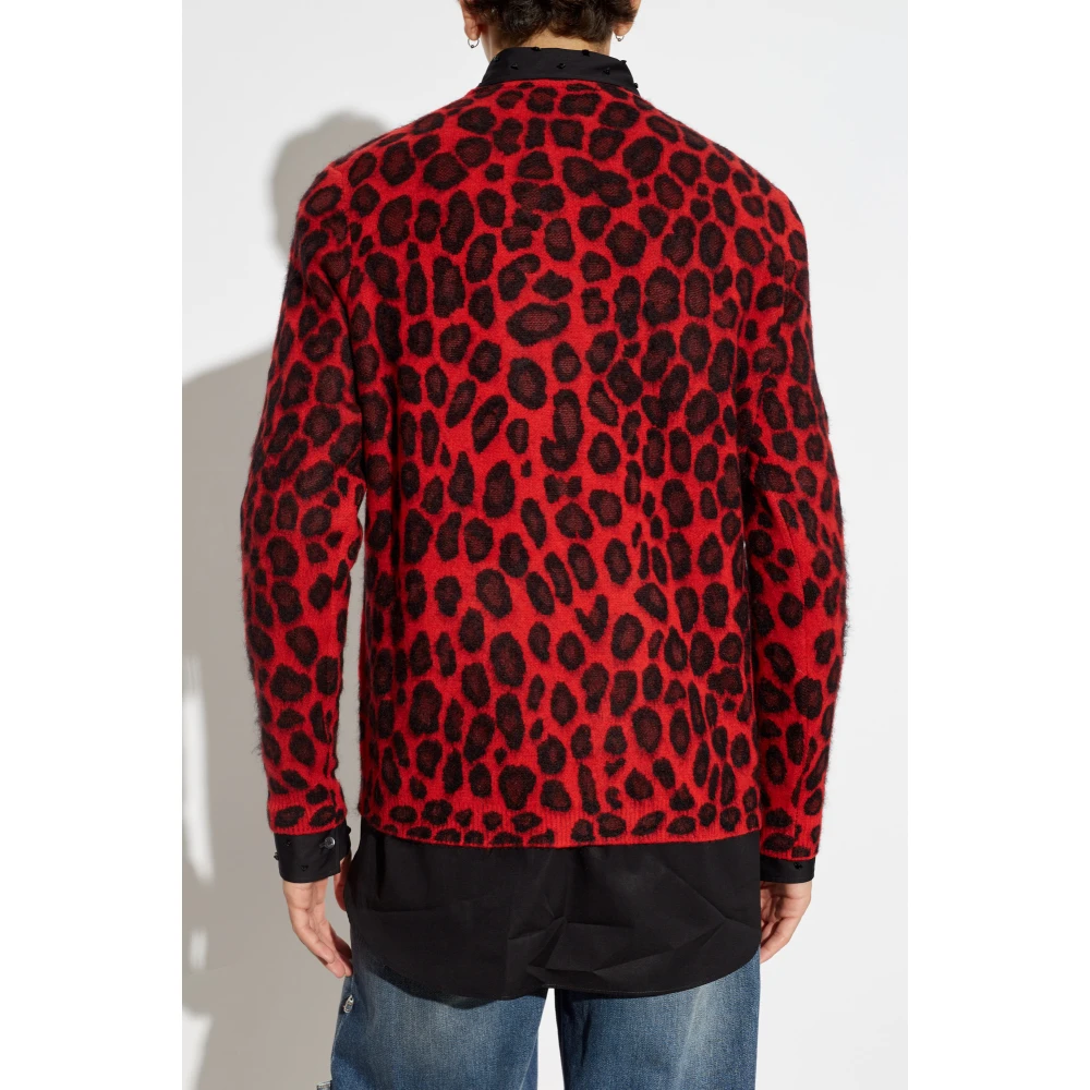 alexander mcqueen Trui met dierenmotief Red Heren