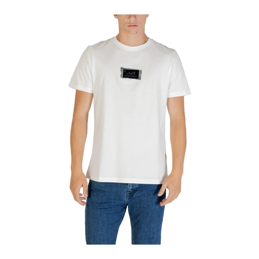Antony Morato Vit Tryckt T-Shirt För Höst/Vinter