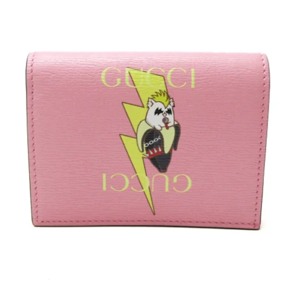 Gucci Vintage Pre-owned Leather wallets Pink Dames