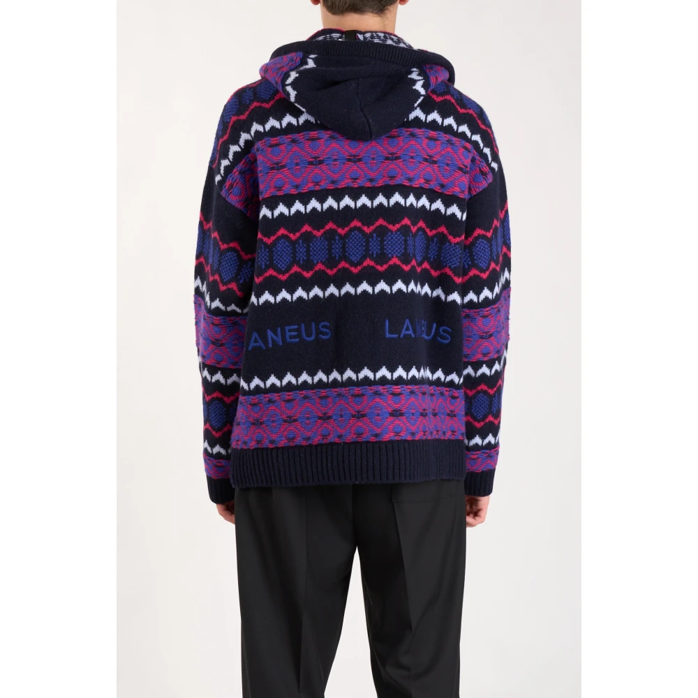 Laneus Hoodie met kangoeroezak Multicolor Heren