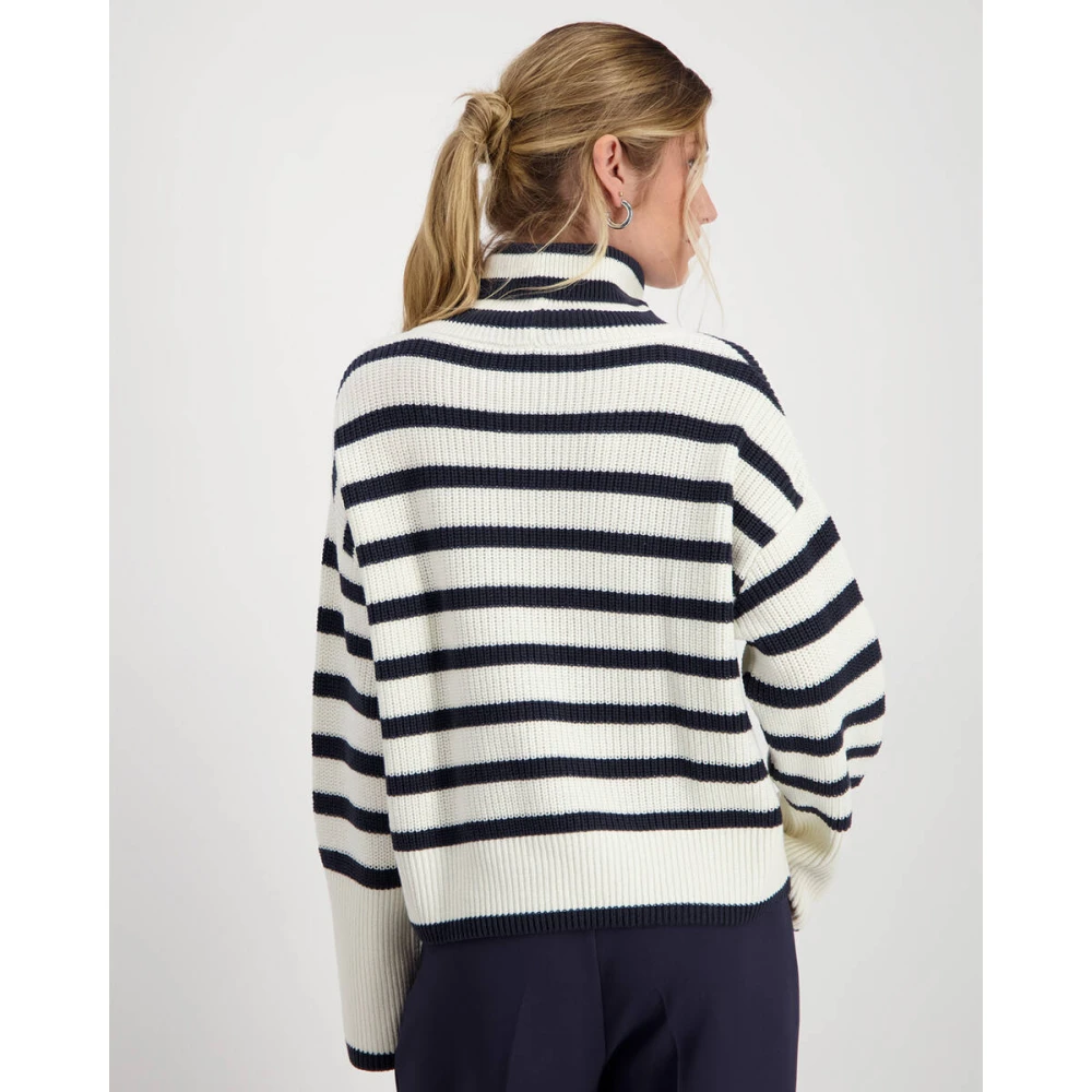 monari Stijlvolle Pullover Sweater White Dames