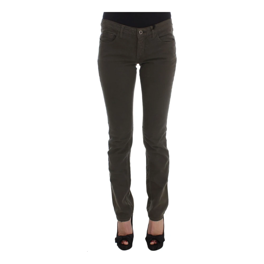 Costume National Women's Green Slim Fit Jeans