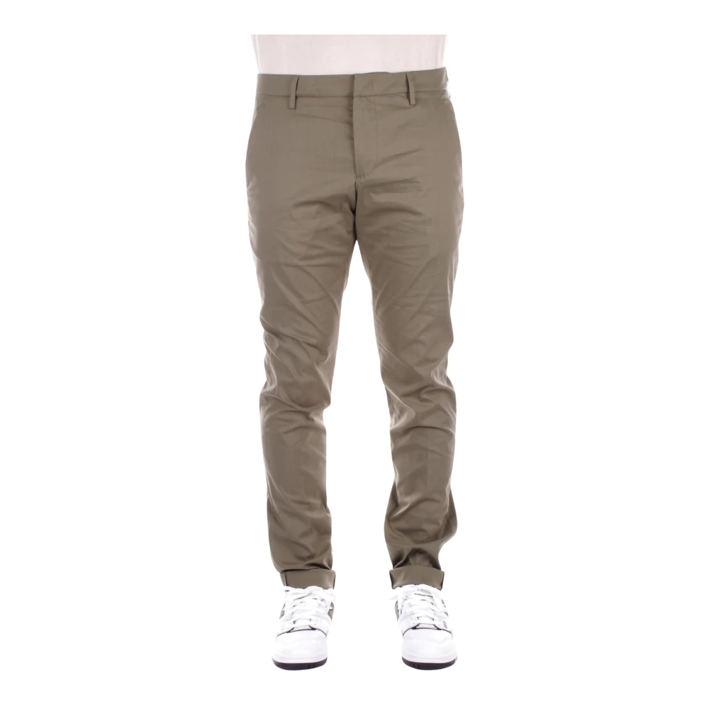 Dondup Groene Broek Logo Rits Green Heren