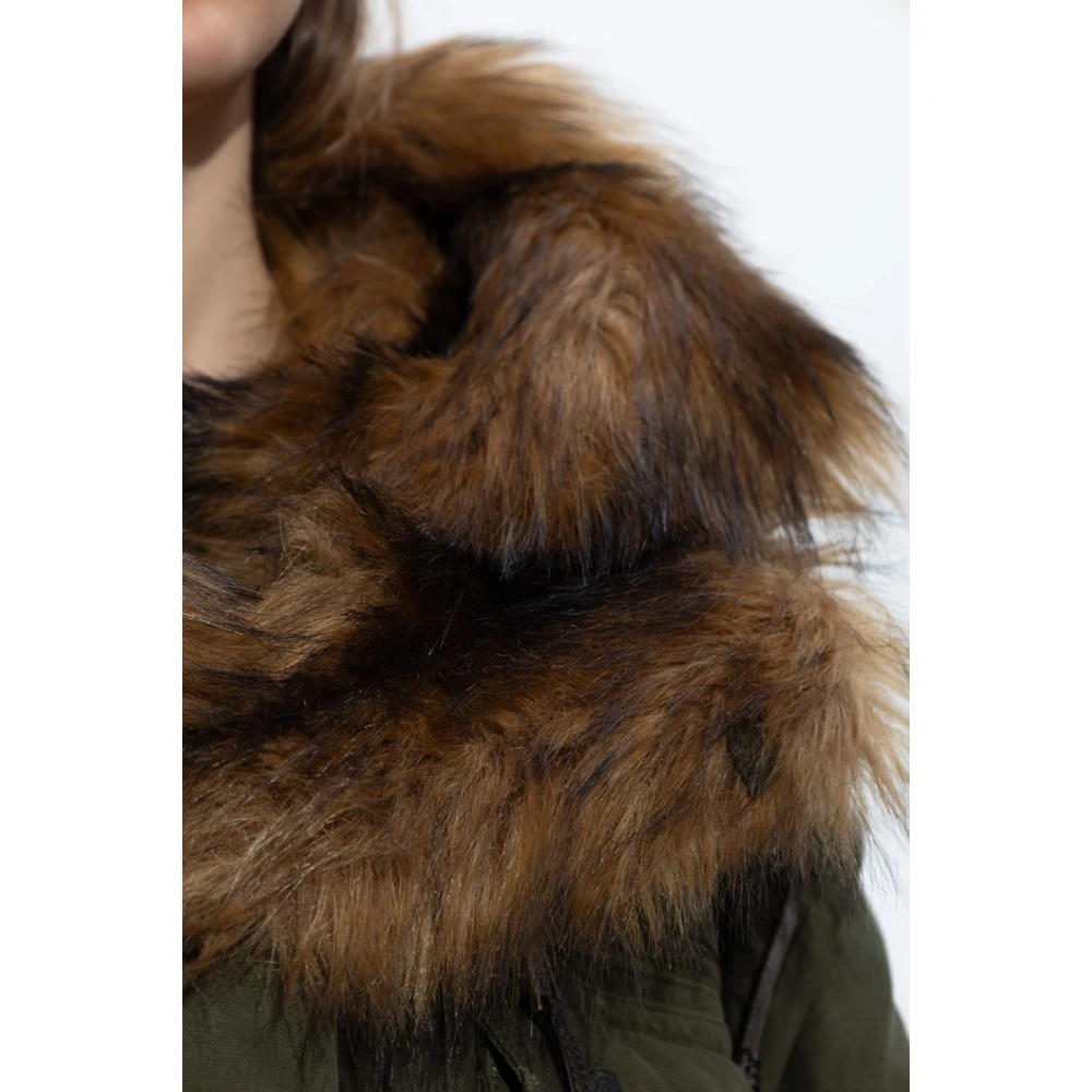 Dsquared2 Eenvoudige parka jas Green Dames