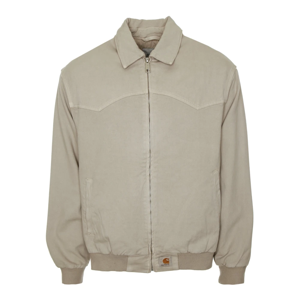 Carhartt WIP Santa Fe Loose Fit Stretch Jack Beige Heren