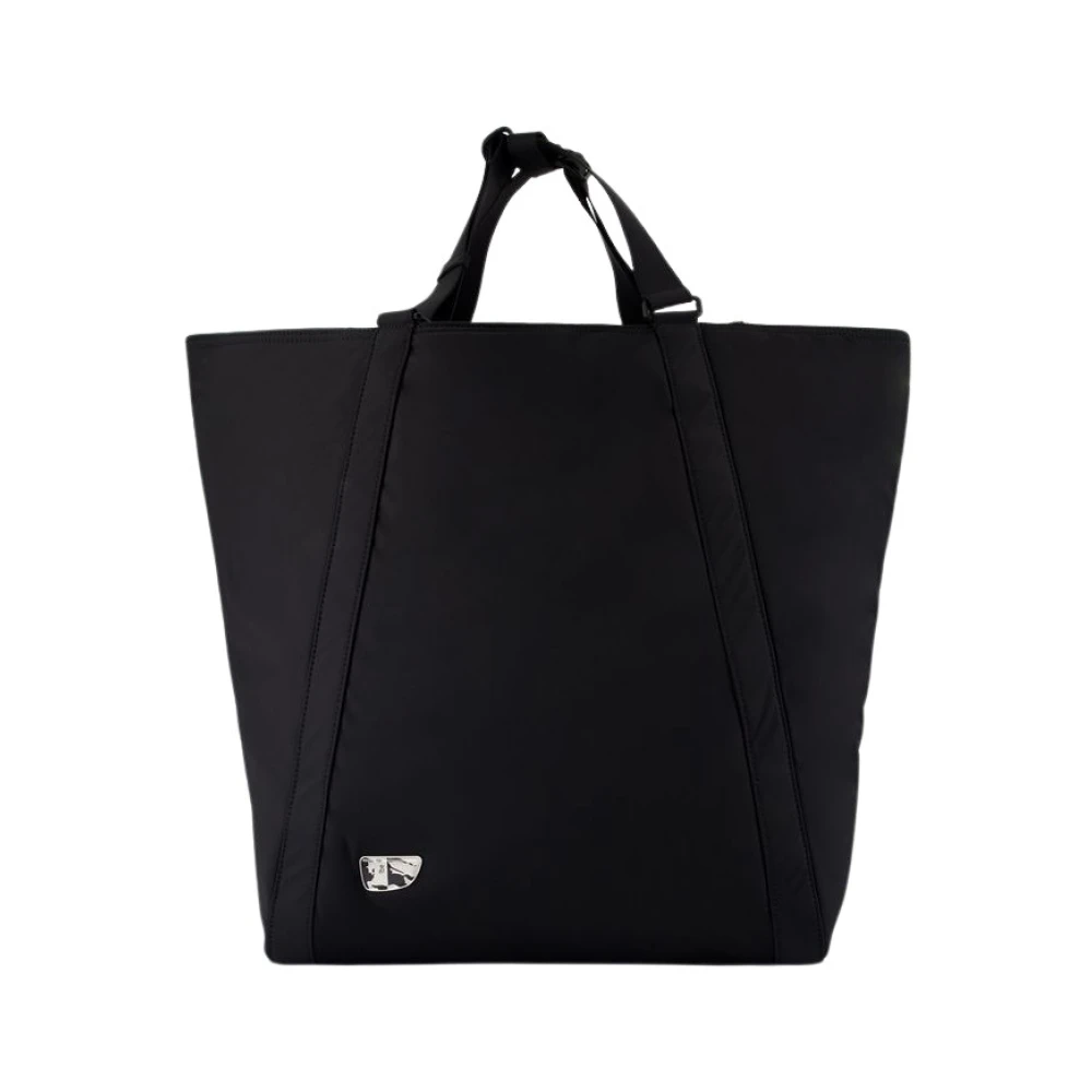 Burberry Unisex Black Shopping Bags, One Size, Shield Shopper Bag