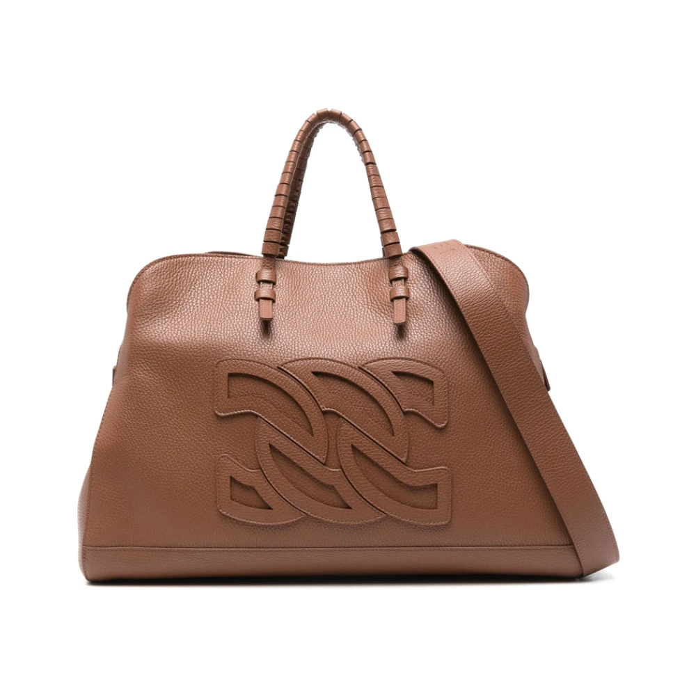 Casadei Bruine Kreeftklauw Handtas Brown Dames