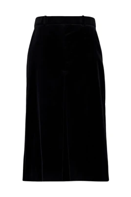 Velours Vintage Cotton Midi Skirt