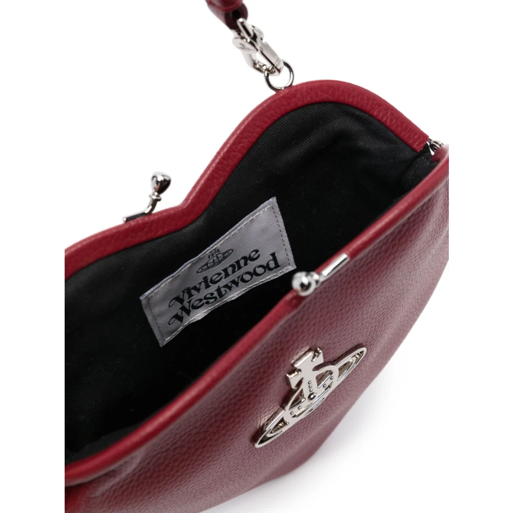 Vivienne Westwood Rode Portemonnee met Hartmotief en Ketting Red Dames