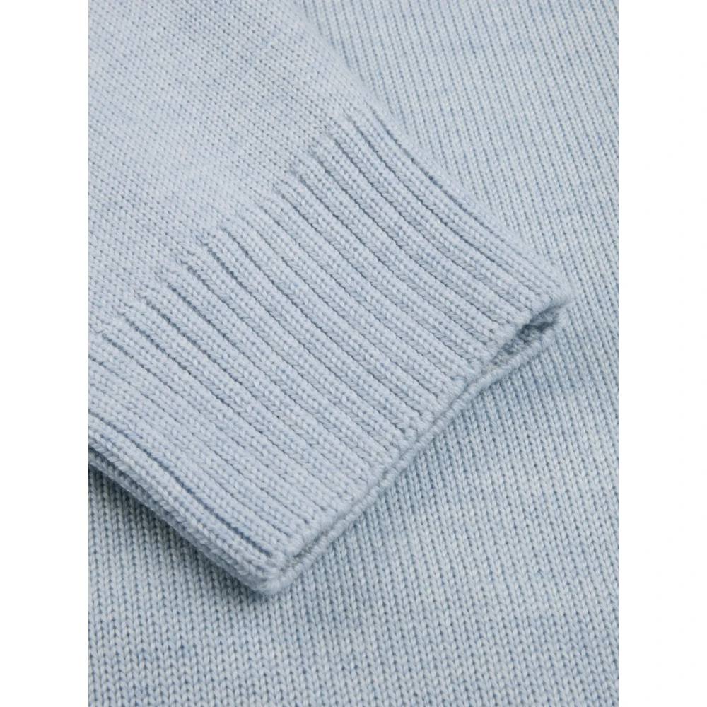 Stenströms Merino Wol Vest met parelmoer knopen Blue Heren