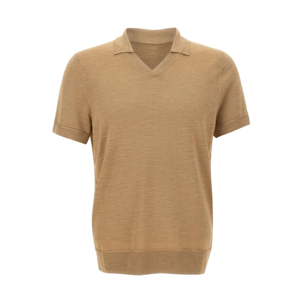 Boss Men's Beige Polo Shirts, 2XL, Camel Jumpers