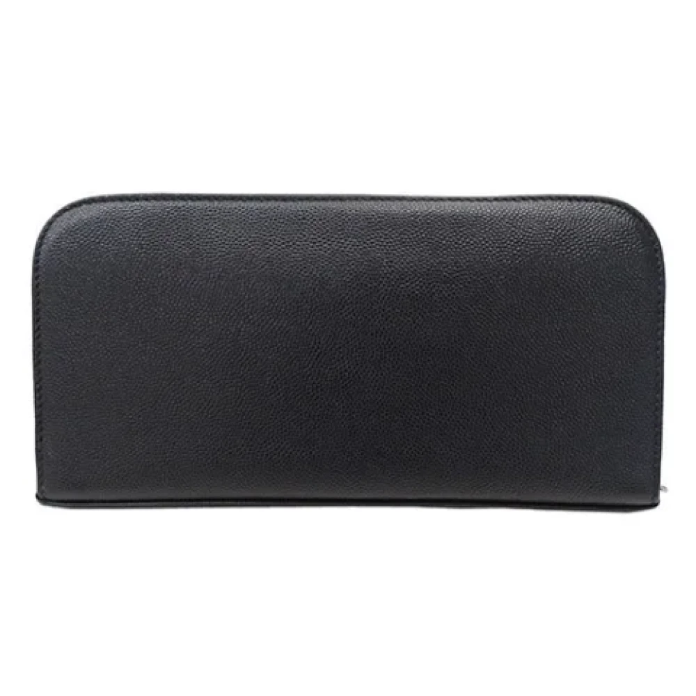Saint Laurent Vintage Pre-owned Leather wallets Black Dames