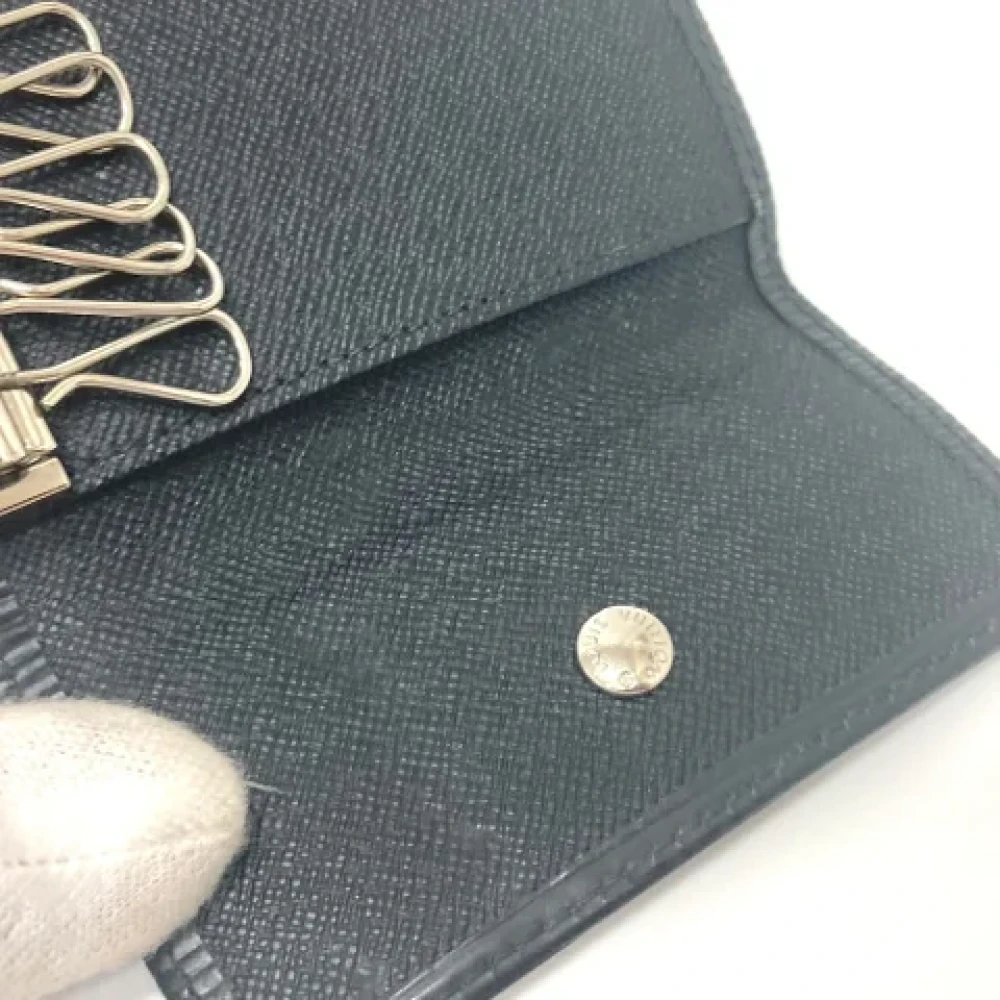 Louis Vuitton Vintage Pre-owned Leather key-holders Black Dames