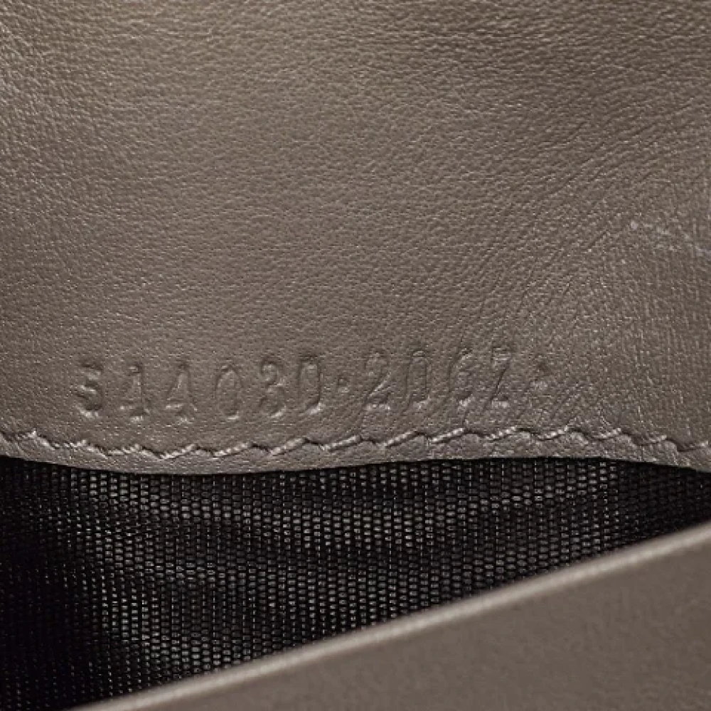 Gucci Vintage Pre-owned Leather wallets Gray Dames