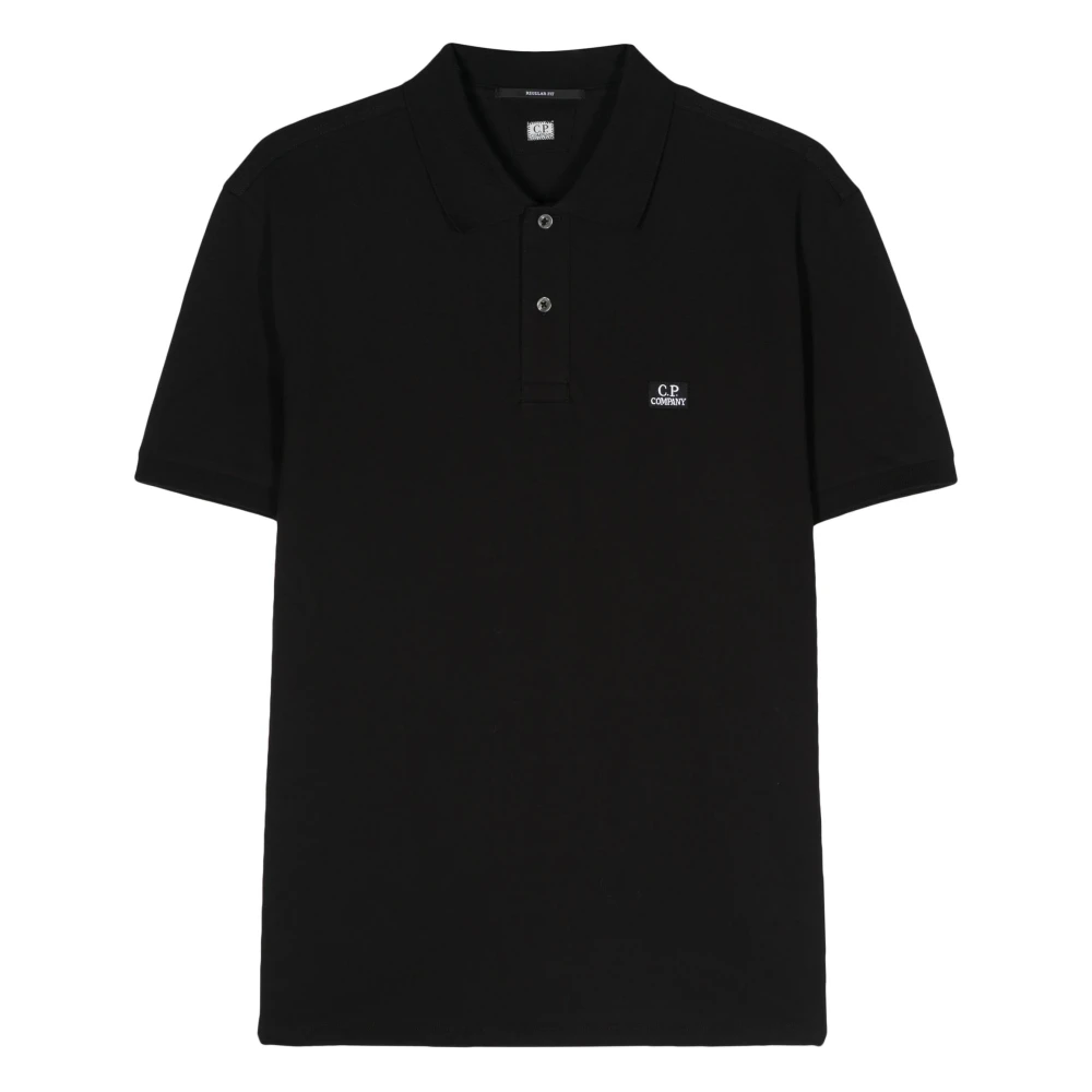 C.P. Company Logo Polo Shirt Black Heren