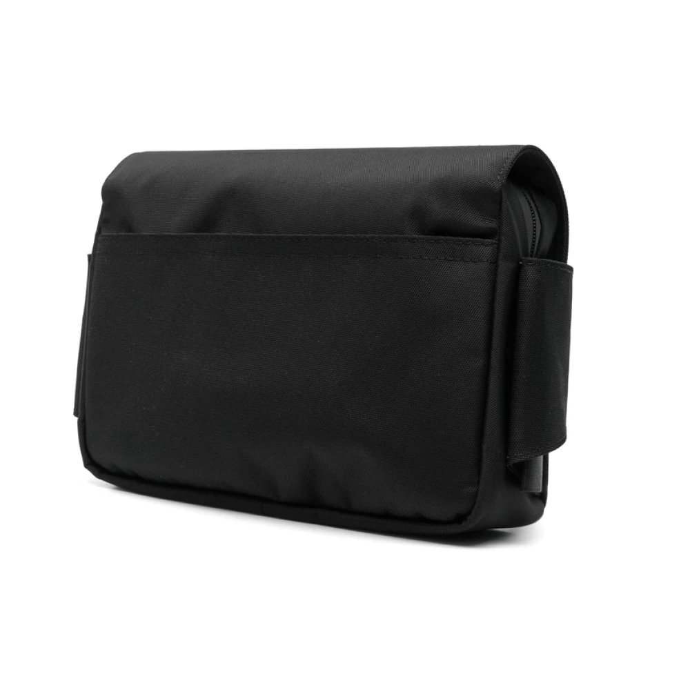 Marni Zwarte Foldover Bum Bag met Magneetsluiting Black Heren