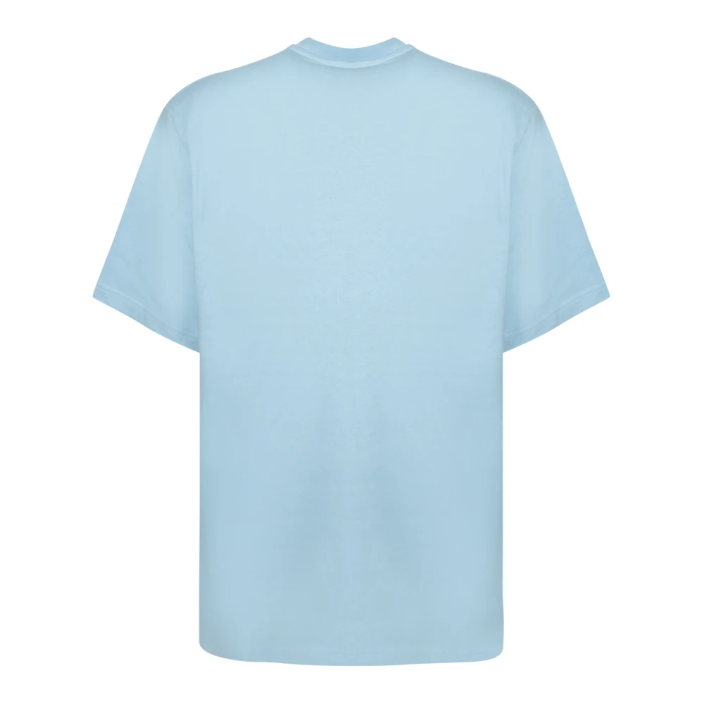 JW Anderson Geborduurd Hemelsblauw T-shirt Blue Heren