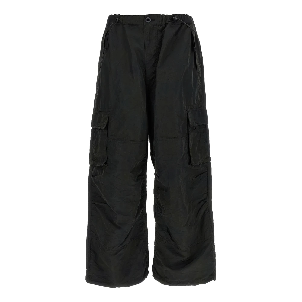 Comme Des Garçons Men's Black Cargo Trousers - Wide Trousers - M - Trousers