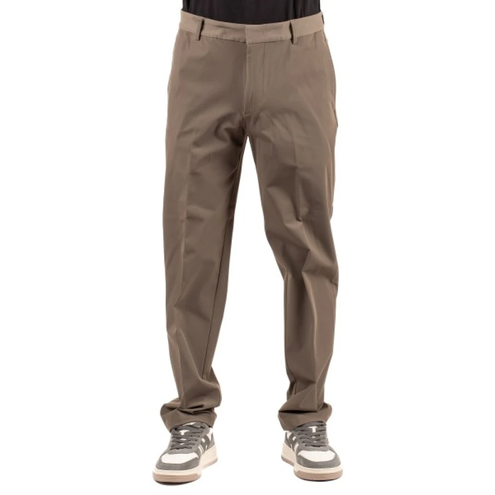 Emporio Armani Mannelijk Bruin Broeken Heren, Xl, Kostuumbroek