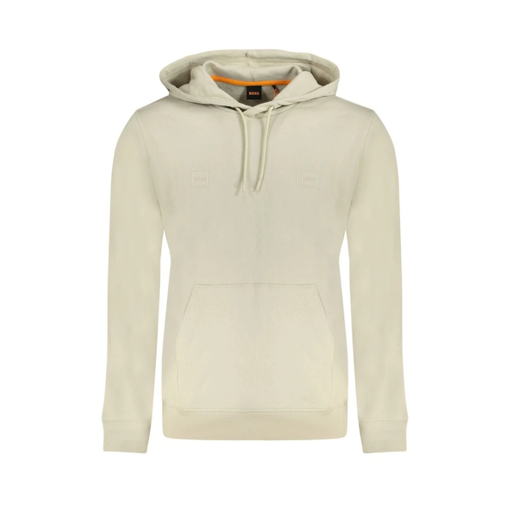 Hugo Men's Beige Hooded Sweatshirt - Hoodies - S - Sweatshirts & Hoodies